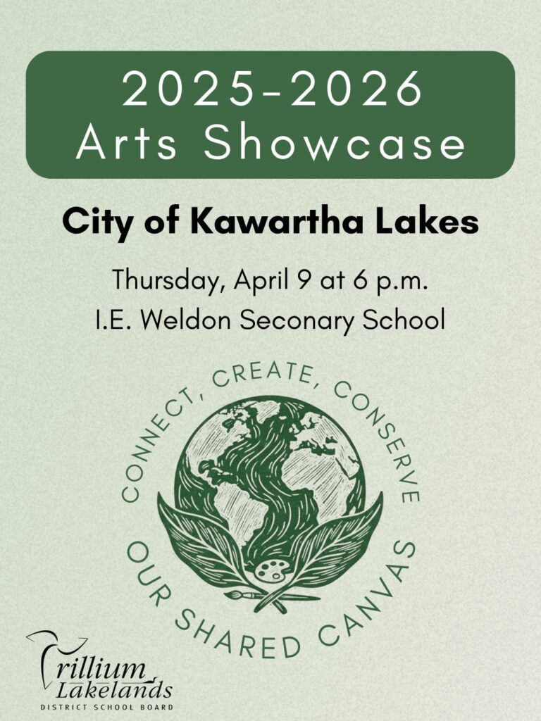 Arts Showcase Poster Thursday, April 9th at 6 pm